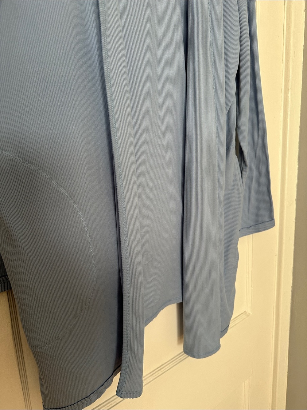 Free People Blue Ribbed Lounge Cardigan Robe - Picture 4 of 9
